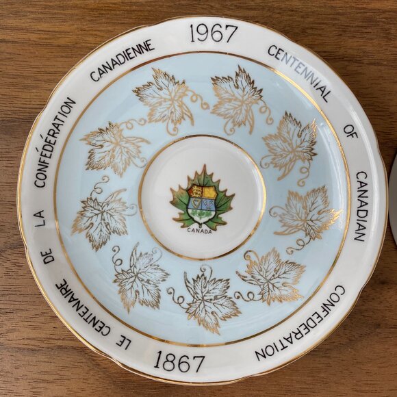 Vintage Royal Grafton Canadian Centennial Collectible Teacup and Saucer - Picture 7 of 13